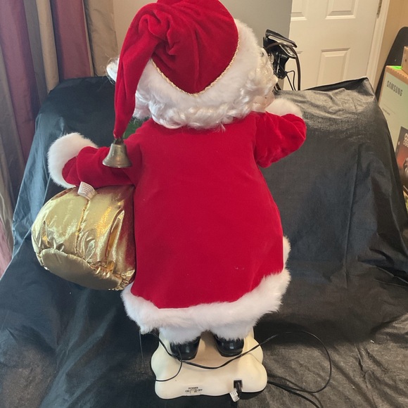 Santa Claus Animated Illuminated Lamp Light 25” - Picture 6 of 6